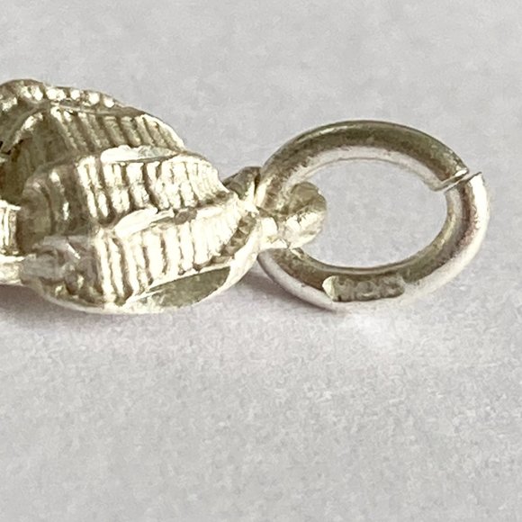 Vintage Sterling Silver Conch Shell Charm Pendant 925 For Bracelet Necklace - Picture 5 of 9